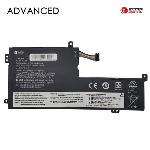 ExtraDigital L18M3PF2 aku Lenovo sülearvuti jaoks 3250mAh