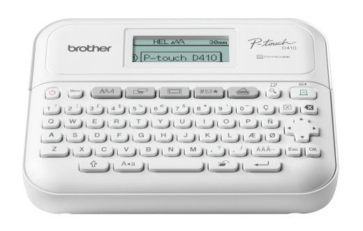 Brother PT-D410 Mono Thermal Label Printer White