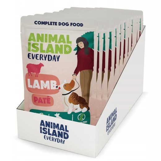 ANIMAL ISLAND Everyday Lamb - niisked koera toidud - 10x150g