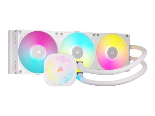 CORSAIR iCUE Link TITAN 360 RX RGB Veejahuti 1-pack Valge 120 mm