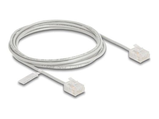 DeLOCK CAT 6 Ekraineerimata paarditud paar (UTP) 2m ühenduskaabel Hall