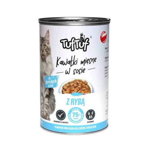 TUF TUF Liha kastmes koos kalaga - märgkassitoit - 415g