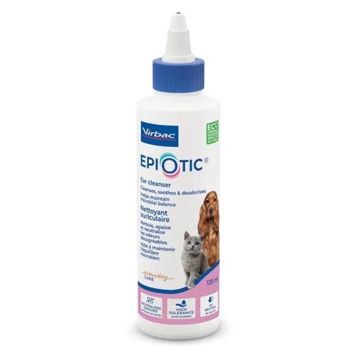 VIRBAC EpiOtic Ear Cleanser - kõrvade hooldusvedelik koertele ja kassidele - 125ml