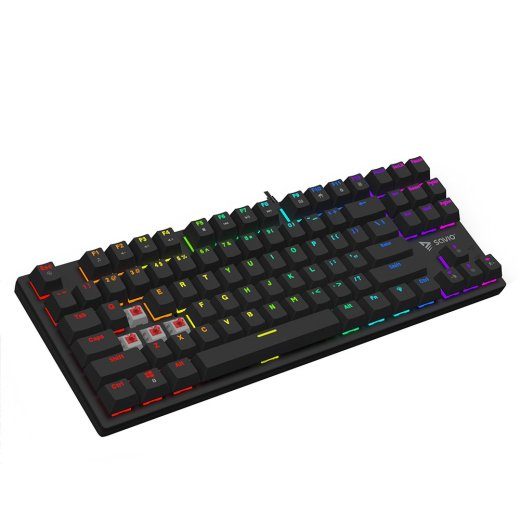Savio Tempest x2 RGB mehaaniline klaviatuur, Outemu RED