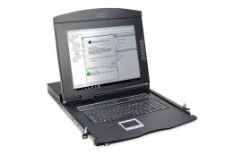 17-inch LCD KVM Console with Touchpad and US Keyboard