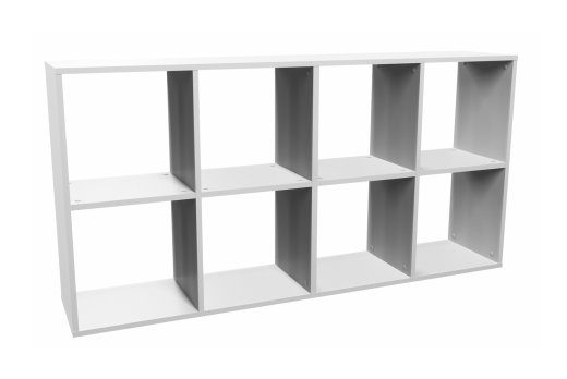 Topeshop MALAX 2X4 BIEL elutoa raamaturiiul
