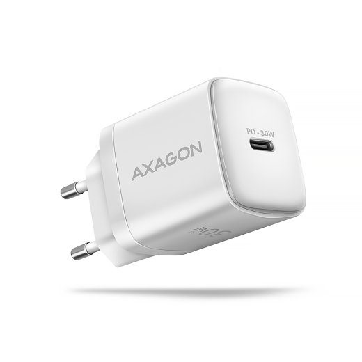 AXAGON Sil wallcharger 1x port USB-C, PD3.0 /PPS/QC4+/SFC/AFC/Apple, 30w ACU-PD30W