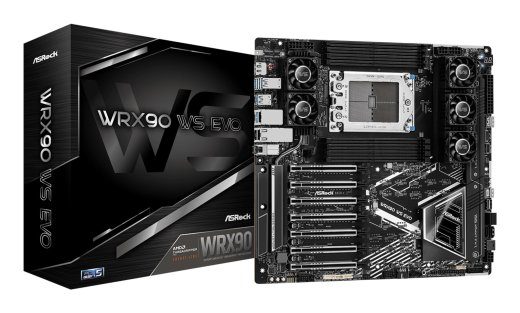 Asrock WRX90 WS EVO emaplaat AMD WRX90 Socket sTR5 EEB jaoks