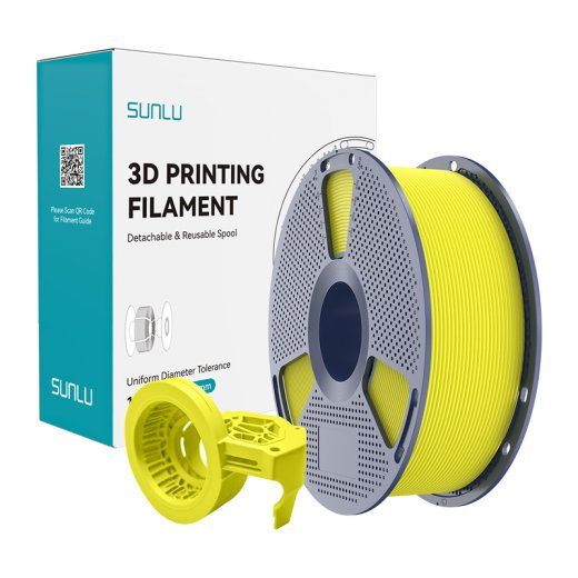 Sunlu PETG Kiire Matt Filament (kollane)