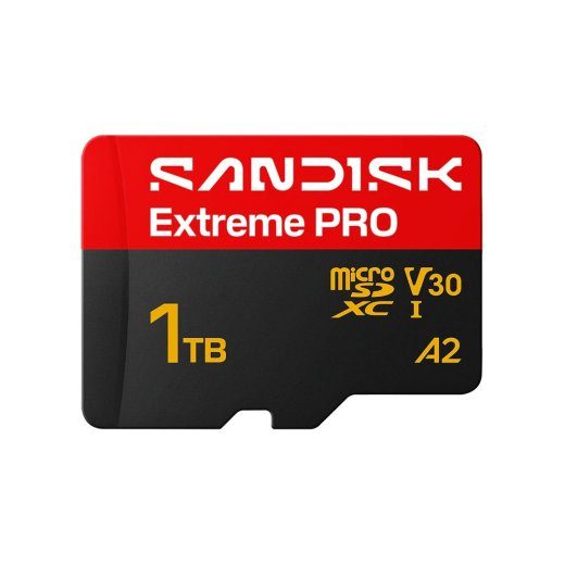 SanDisk Extreme Pro microSD UHS-I 1TB, 250MB/s (read) / 170MB/s (write)