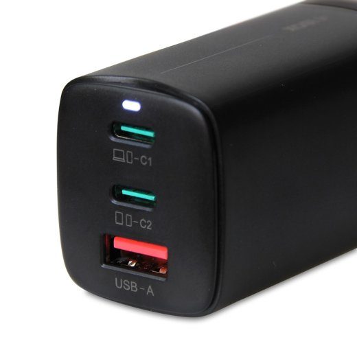iBOX C-65 Must, GaN 65W universaalne laadija
