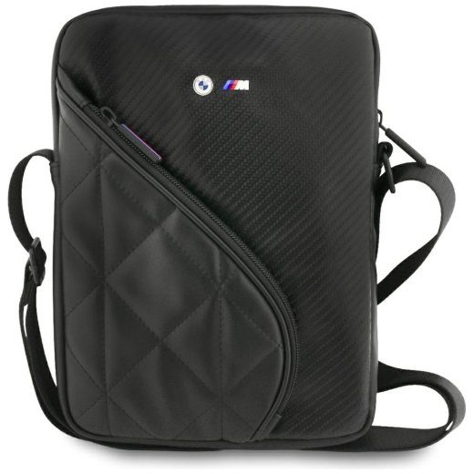 BMW Carbon Pockets & Metal Logo 10" Tablet Bag Black