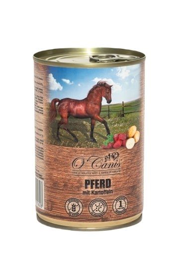O'CANIS konserveeritud koeratoit- märgtoit- hobuseliha kartuliga - 400 g