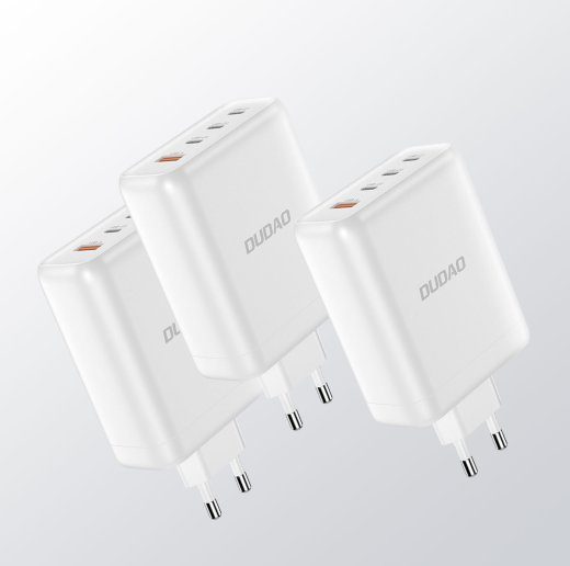 Dudao A140 140W GaN adapter 3xUSB-C + 1xUSB-A