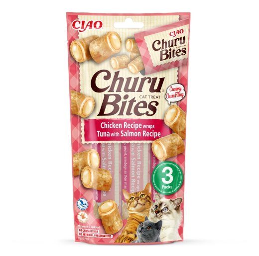 INABA Churu Bites Chicken with tuna and salmon cat treats - 3x10 g