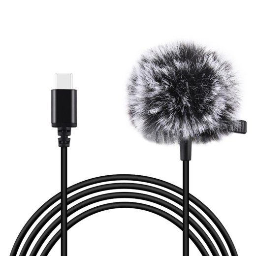 Puluz PU425 1,5m USB-C klippi mikrofon