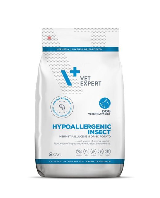 VETEXPERT Veterinary Diet Hypoallergenic Insect Dog Dry Dog Food - 2 kg