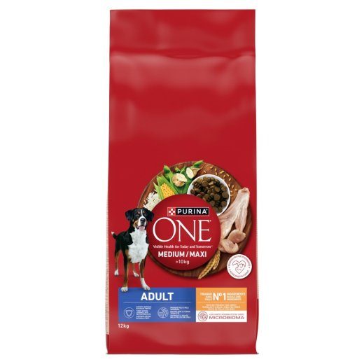 PURINA One Adult Medium/Maxi Rich in chicken with rice - kuiv koeratoit - 12kg