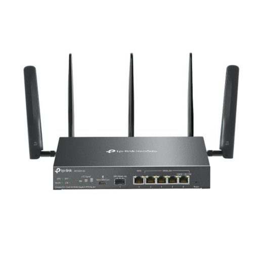 Juhtmevaba ruuter TP-LINK Omada 4G+ Cat6 AX3000 Gigabit VPN Router Wi-Fi 6 (802.11ax) Andmesaatkiirus 2402 Mbit/s Ethernet WAN Jah SIM-kaardi pesa...