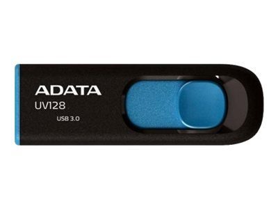 ADATA 64GB USB Stick UV128 USB 3.0 must UV128 USB 3.0 must/sinine