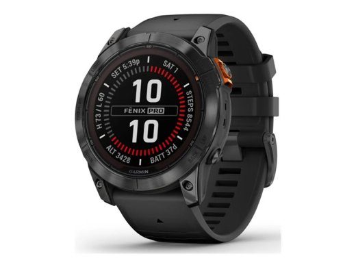Garmin Fenix 7X Pro 51 mm juodas pilkas sportinis dėklas