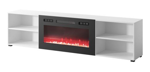 RTV kapi POLO 200x33x50.5 valge + kamin must
