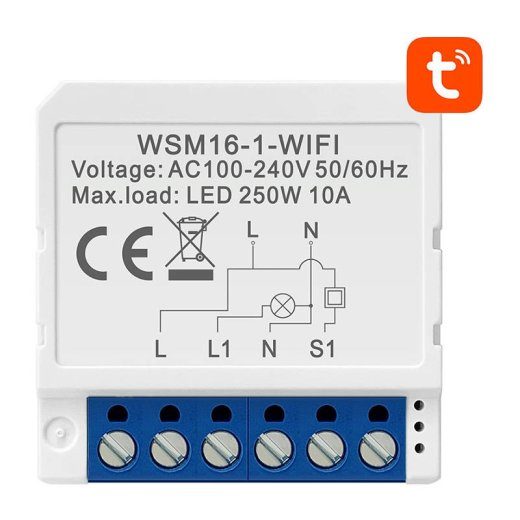 Avatto WSM16-W1 WiFi tarvikluukivi moodul TUYA