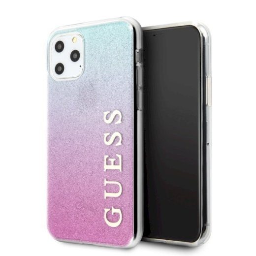 Guess GUHCN65PCUGLPBL Hardcase Glitter Gradient iPhone 11 Pro Max jaoks / roosa sinine