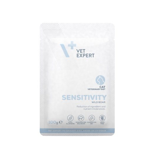 VETEXPERT Loomaarsti Dieet Sensitiivne Kassi - märgist kööki - 100g