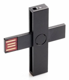 +ID Smart Card Reader black, BLISTER