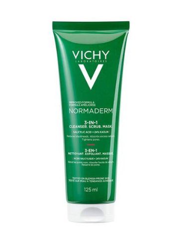 Vichy Normaderm 3-ühes-sisse-puhastaja-koorik-mask 125ml