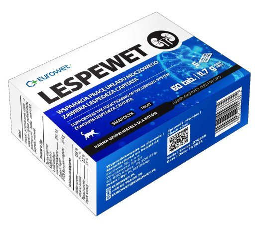 EUROWET Lespewet Urinary system - lisandid kassidele - 60 tabletti