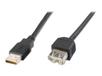 ASSMANN USB pikaühendusega kaabel 1,8m must