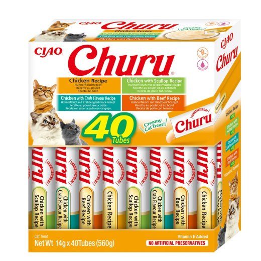 INABA Churu Mitmekesisusarvik Kana koerakas - 40 x 14g