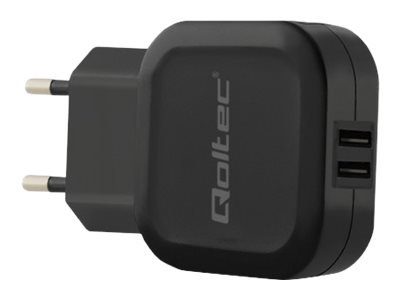 Qoltec 17-Watt Adapter with 2 USB-A 2.0 Ports
