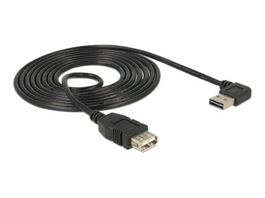 Delock EASY-USB USB pikenduskaabel 1m must