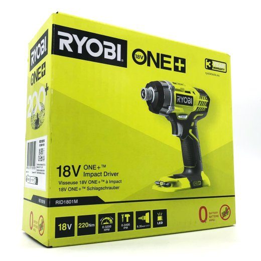 Ryobi One+ RID1801M 18V belaidė atsuktuvas (baterija ir įkroviklis neįtraukti)
