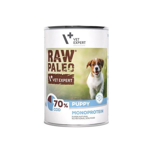 VETEXPERT Raw Paleo Puppy Monoprotein Tursk märg toitt kutsikatele 400g