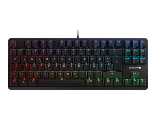 CHERRY G80-3000N RGB TKL Mehaaniline Klaviatuur RGB/16 miljonit värvi Kabeldatud Saksa klaviatuur