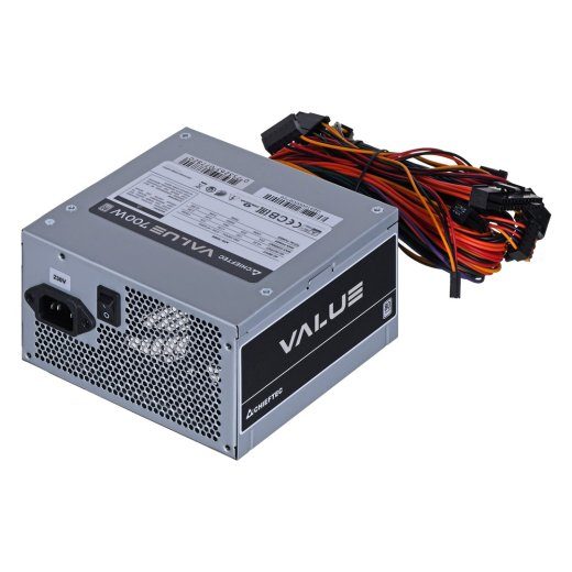 Chieftec Value APB-700B8 maitinimo blokas 700 W 20+4 pin ATX ATX Sidabras