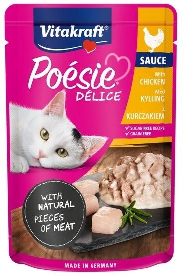 VITAKRAFT POESIE DELICE kana - märgkassitoit - 85 g