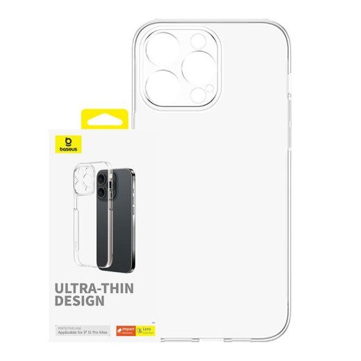 Telefono dėklas iPhone 15 ProMax Baseus OS-Lucent Series (Skaidrus)
