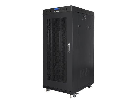 Lanberg Ruumikaapp 19" vaba seisev 27U/600x800 (tasapakk) võrduurigaga, LCD FF01-6827-23BL Must