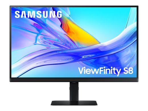 Samsung ViewFinity S8 S27D800UAU 27 colių 3840 x 2160 (4K) IPS monitorius su HDMI, DisplayPort ir USB-C, 60Hz