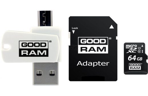 Goodram All in one M1A4-0640R12 64GB MicroSDXC Class 10 UHS-I card with reader