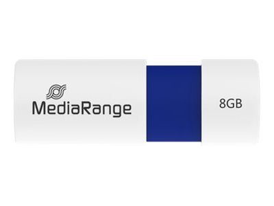 MediaRange 8GB USB 2.0 flash drive, sinine valge