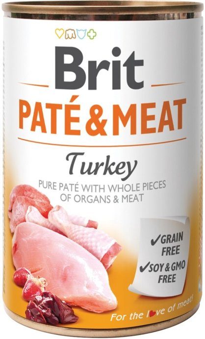BRIT Paté & Meat with Turkey märkukoeratoit 400g