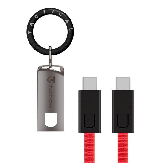 Taktinis OODA Loop USB-C/USB-C kabelis / raudonas