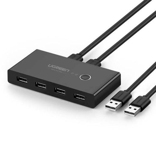 UGREEN 30767 USB 2.0 sąsajos hubas 1,5 m / juodas