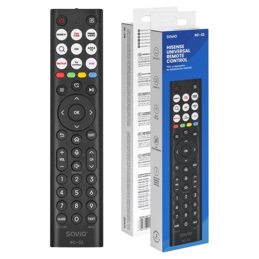 SAVO RC-32 universaalne/asendus kaugjuhtimispult HISENSE telerile – SMART TV